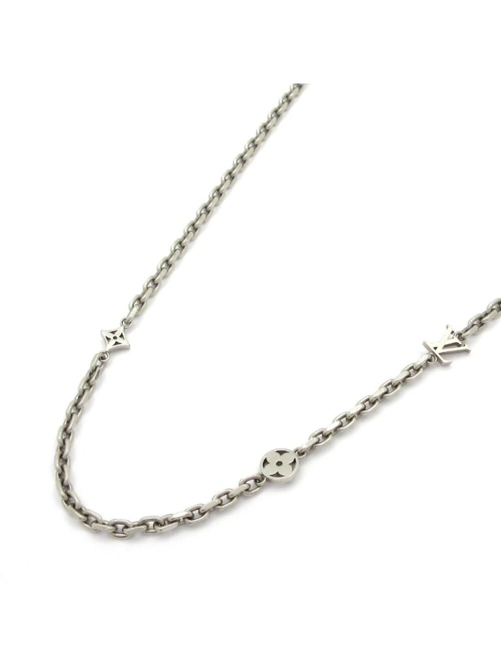 Louis Vuitton Necklace Chain LV Yours Silver